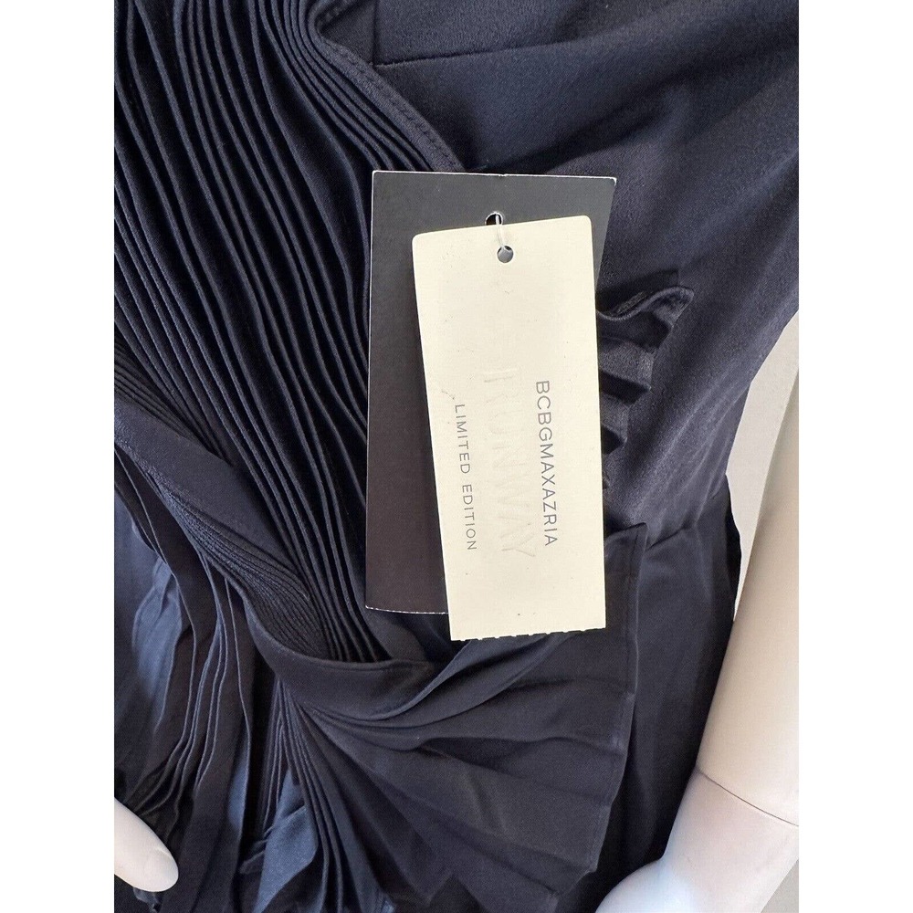 BCBG Womens Runway Dress Blue Gray Dress Size 6 NWT $418 - Picture 5 of 15